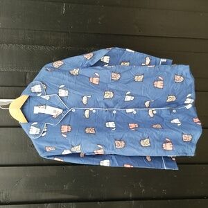 🌼6 for $25 Crazy Cat Pajama Top Small